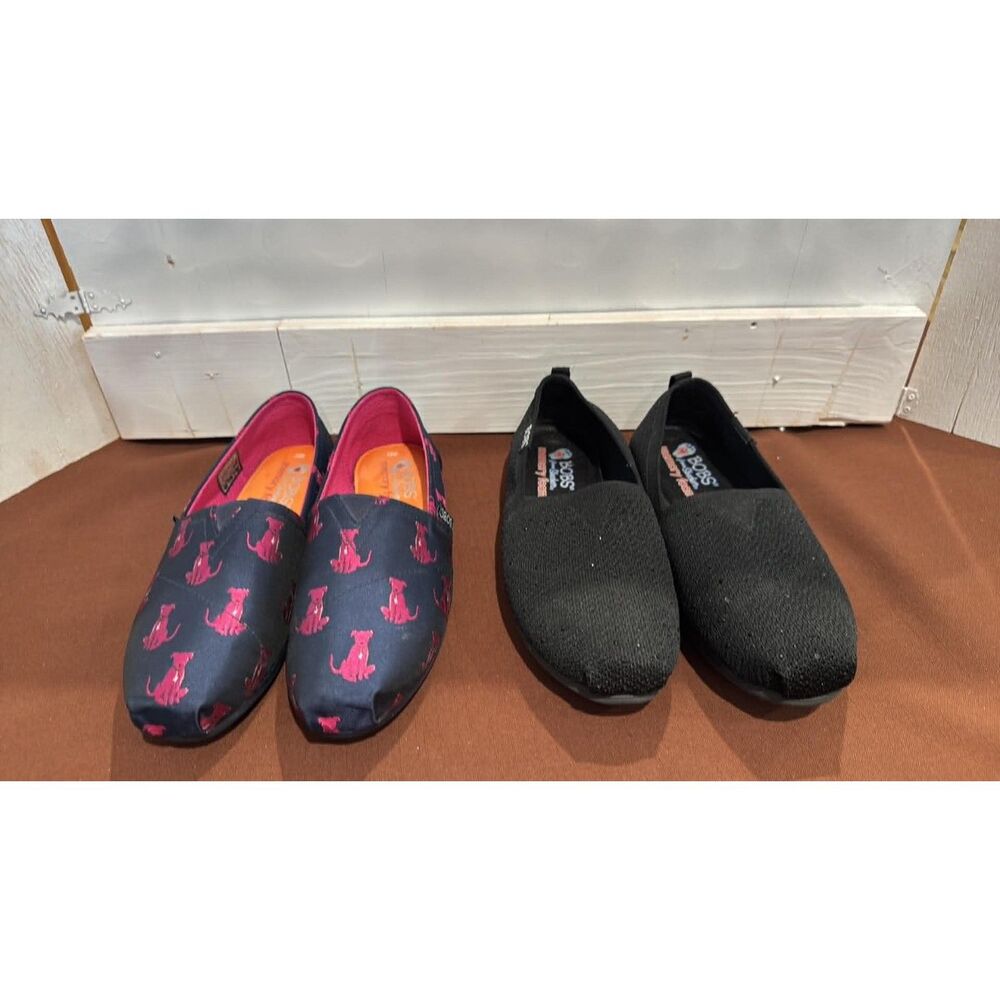 Bobs  Lot Of  2   Sketches Women's Shoes  Dog and Black Size 8.5